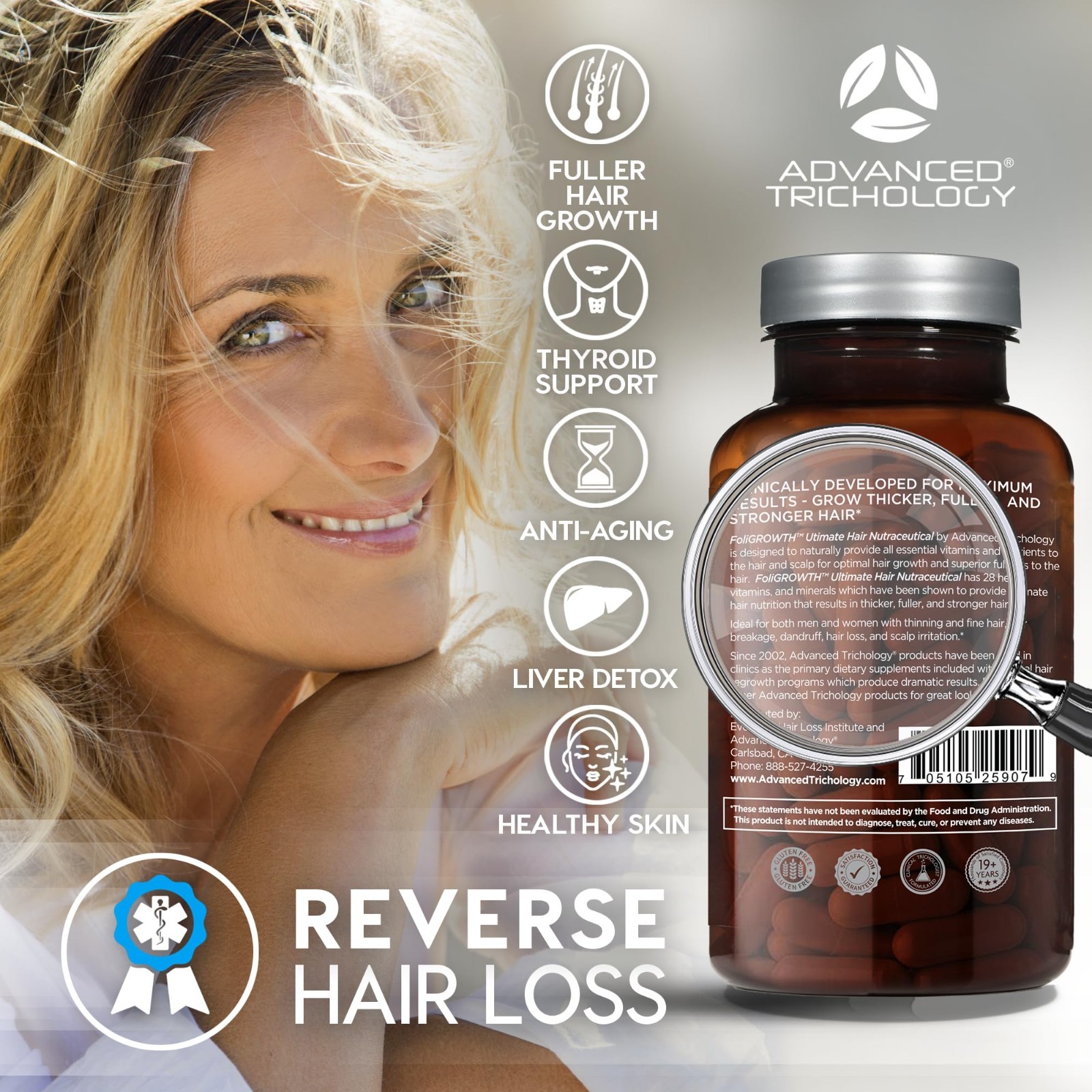 FoliGROWTH Hair Growth Supplement for Thicker Fuller Hair