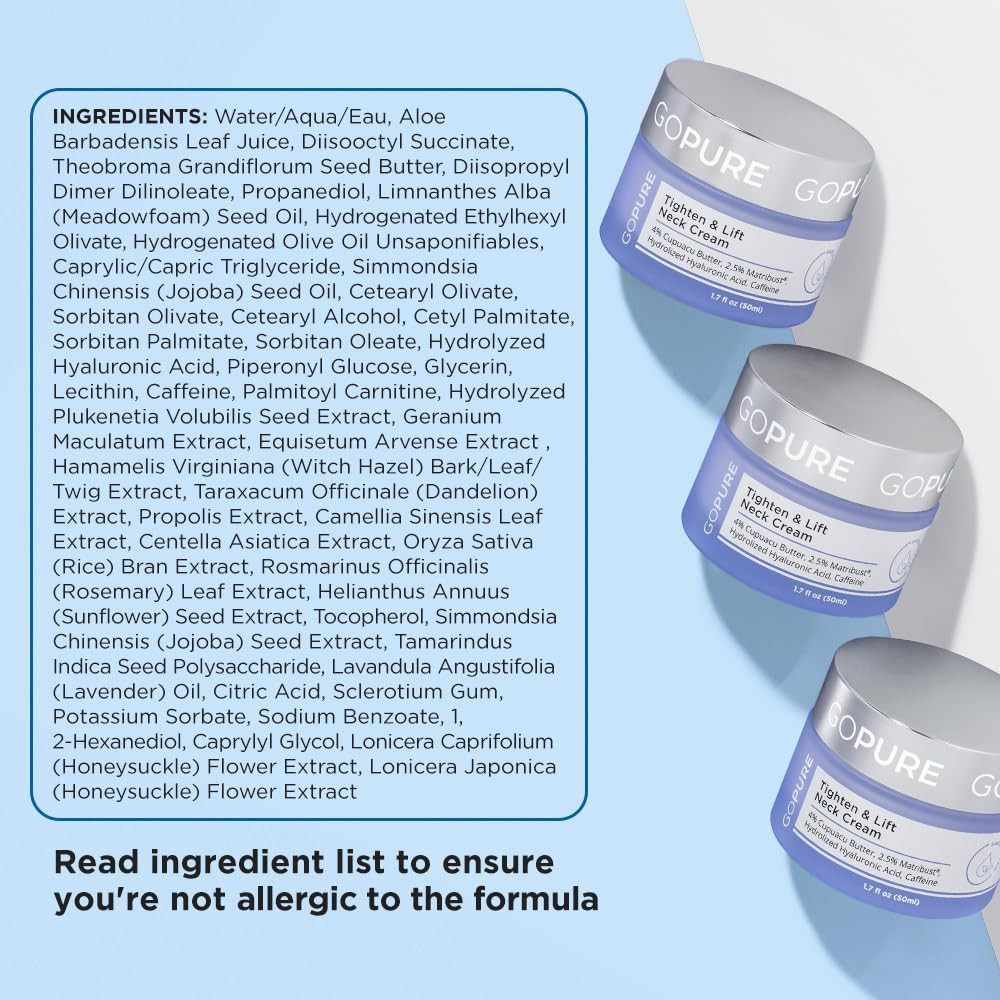 Tighten & Lift Neck & Chest Moisturizer Cream for Visibly Firming, Tightening an