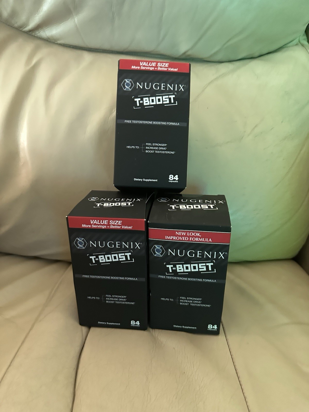 Lot of 3 Nugenix T-Boost Free Test. Boosting Formula 252 Caps – EXP. 26/27/28