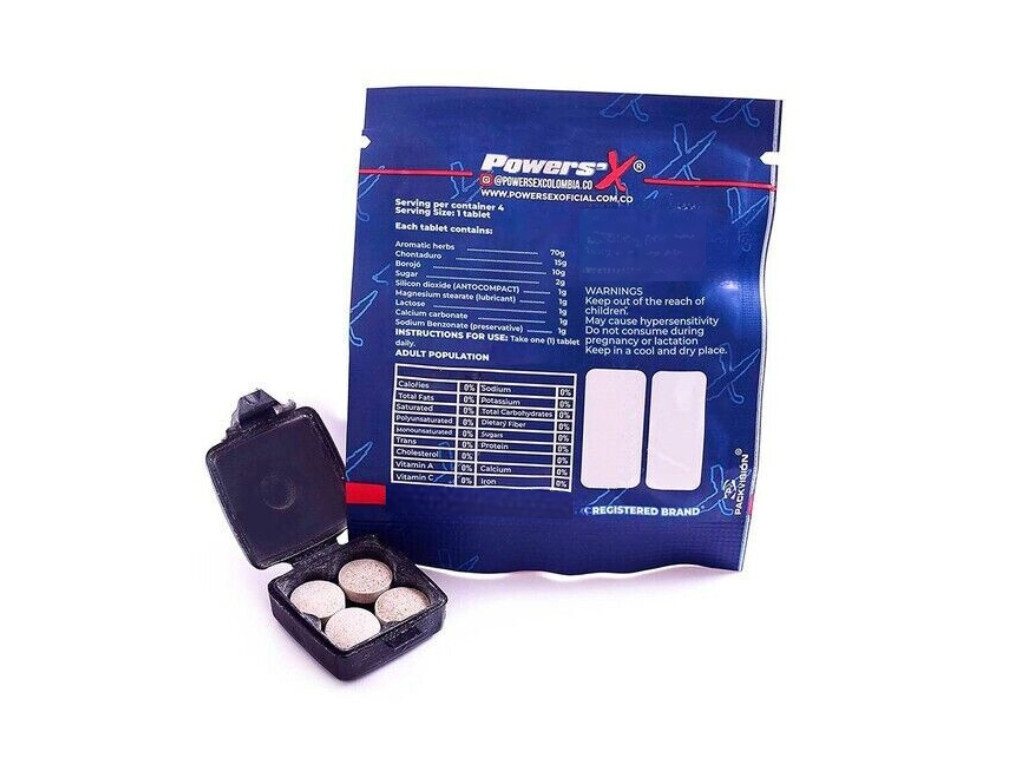 Powers’x Men Strength Booster Enhancer Supplement Power x 24 PACK (96 TABS)