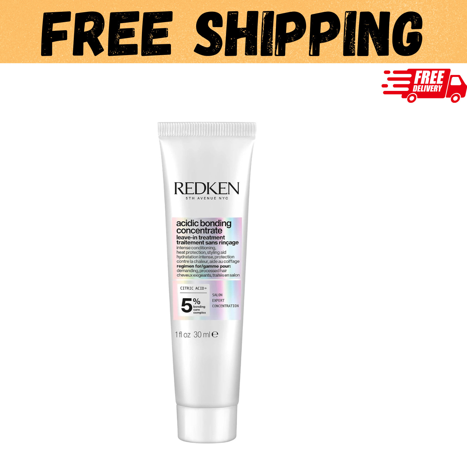 Redken Leave in Conditioner Damaged Hair Repair Acidic Bonding Concentrate NEW