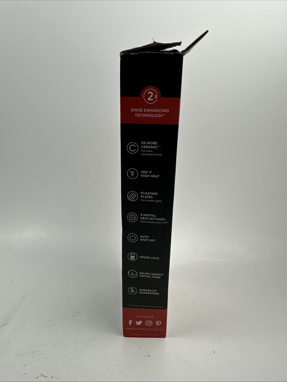 Remington Shine Therapy 1 inch Hair Straightener, Flat Iron Infused w/Argan Oil