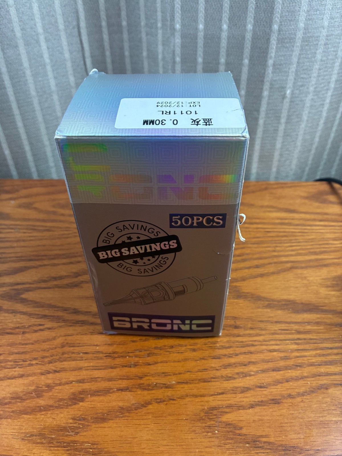 New Bronc 49 Count Sterile .3mm Cartridge Needles Exp 12/2029 1011RL