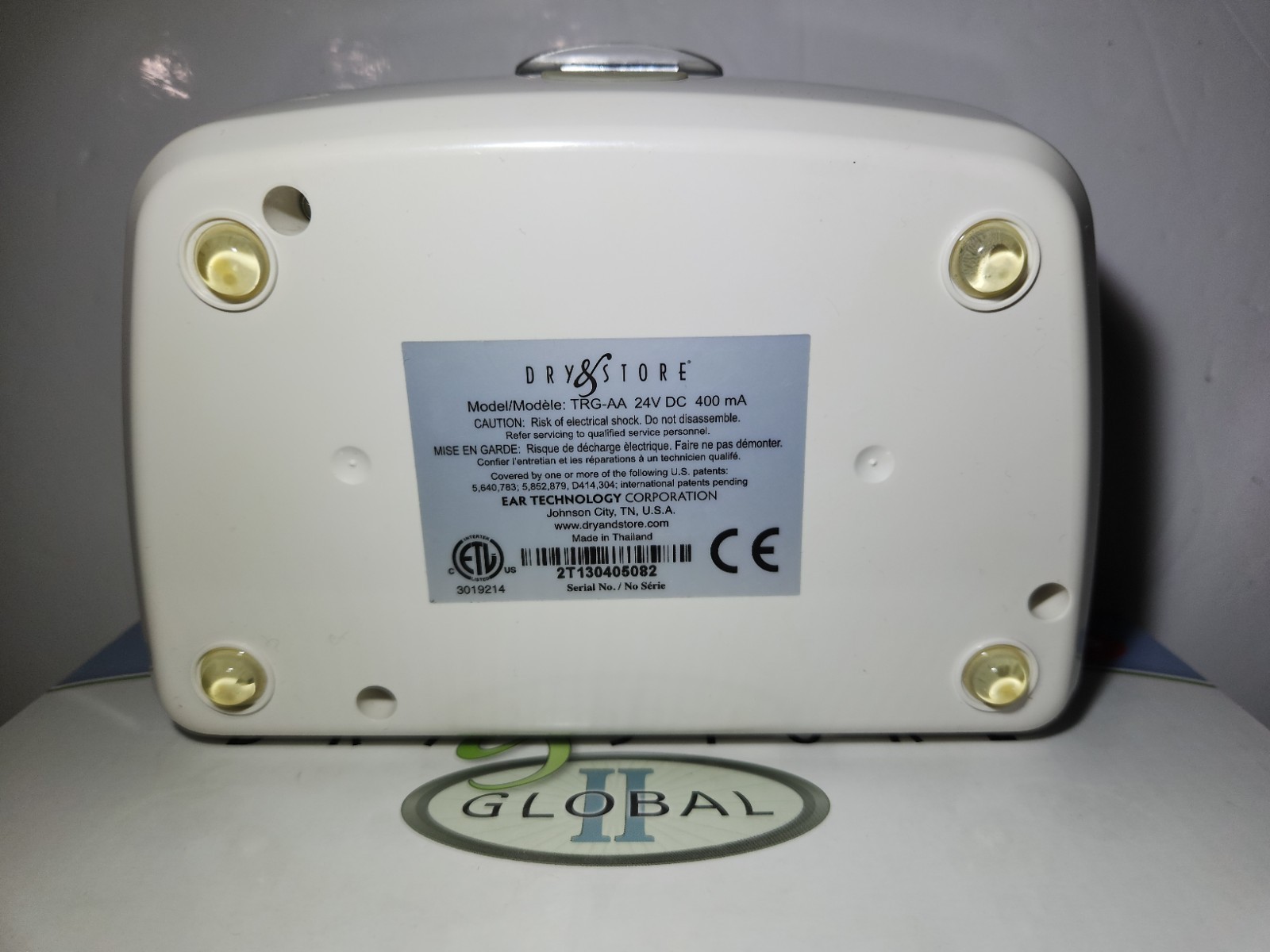 Dry and Store Global II Electric Hearing Aid Dehumidifier A3e