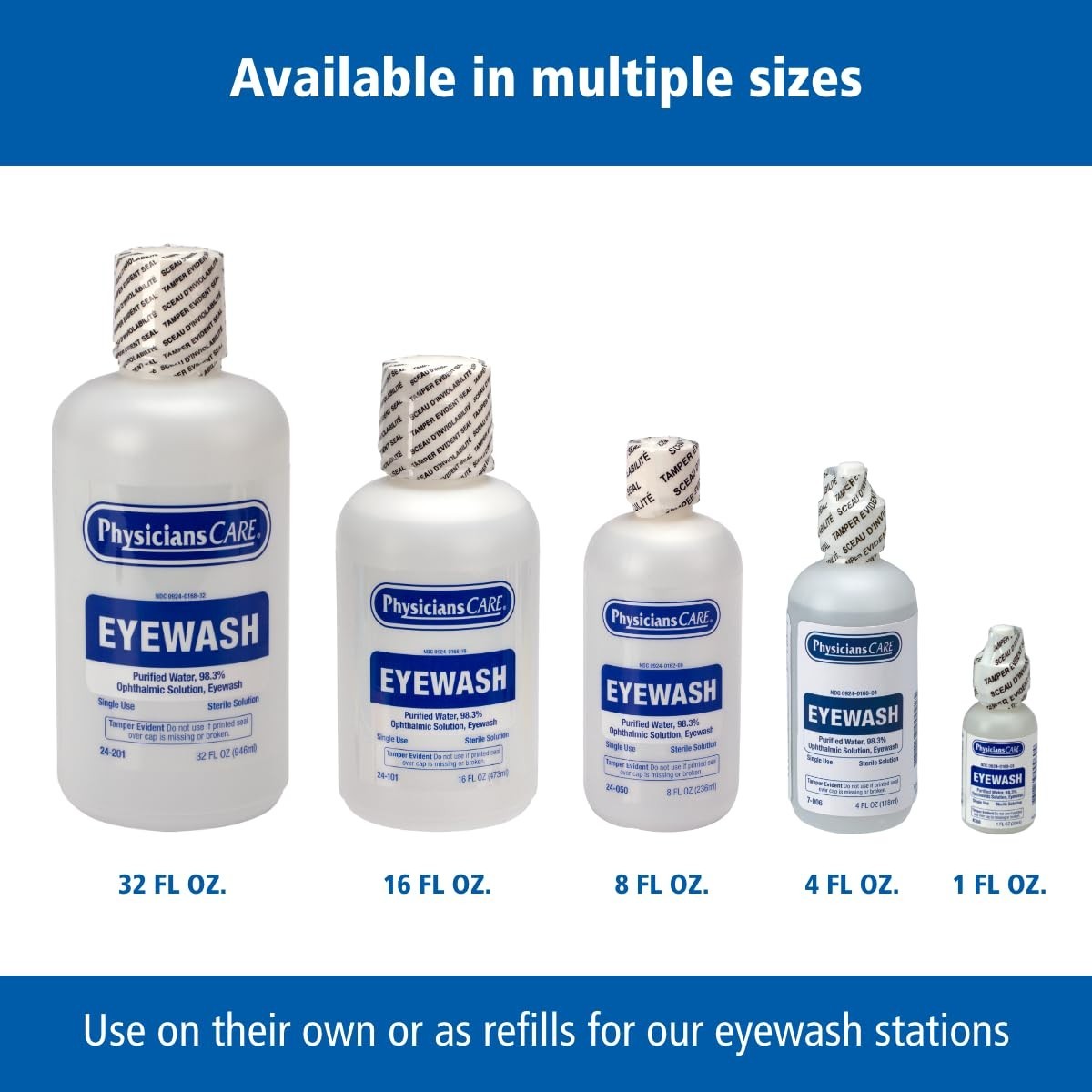 First Aid Only Eye Wash Solution 4oz – Sterile Irrigation for Emergency Relief