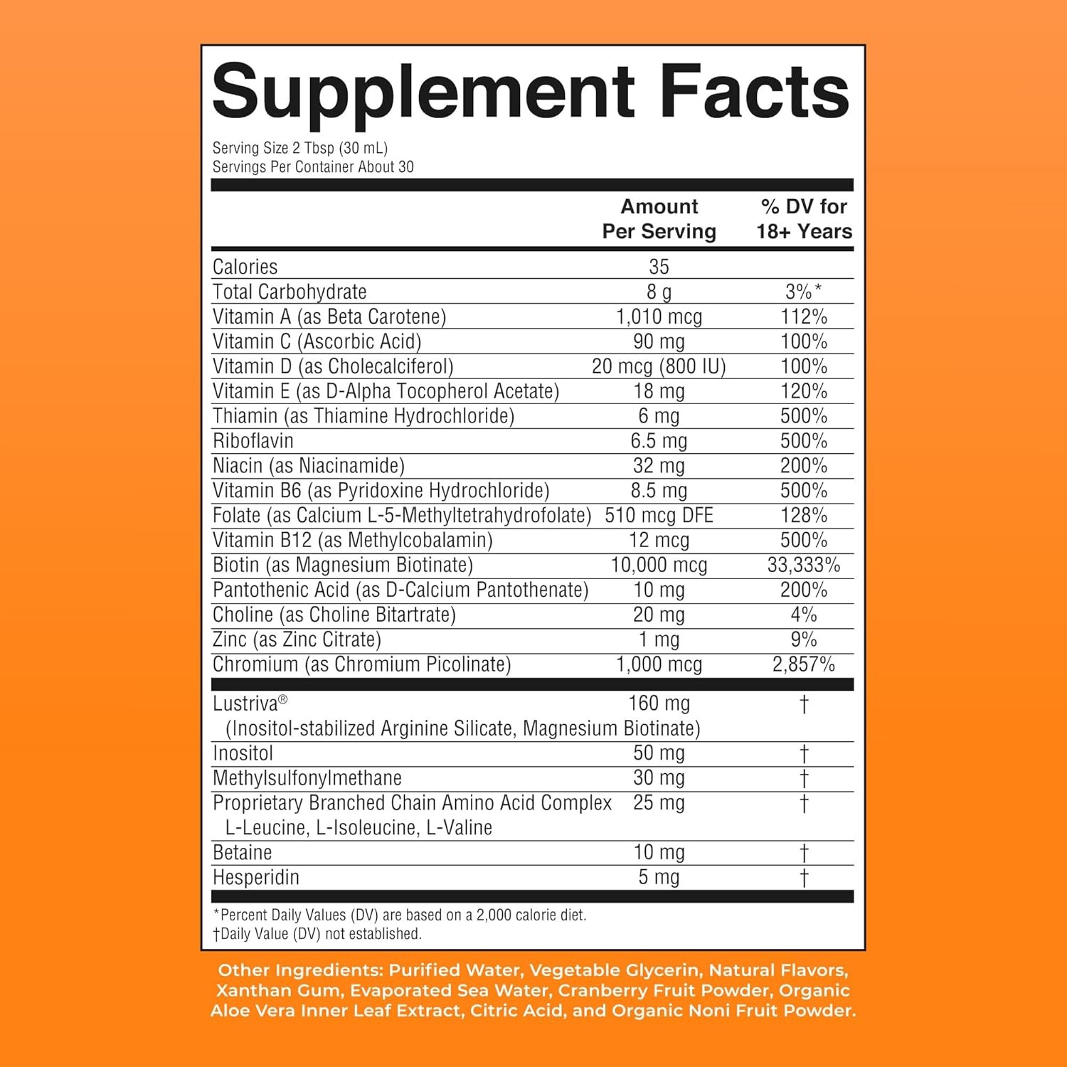 MARYRUTH’S Liquid Multivitamin+Hair Growth|Clinically Tested for Thicker 10000mc