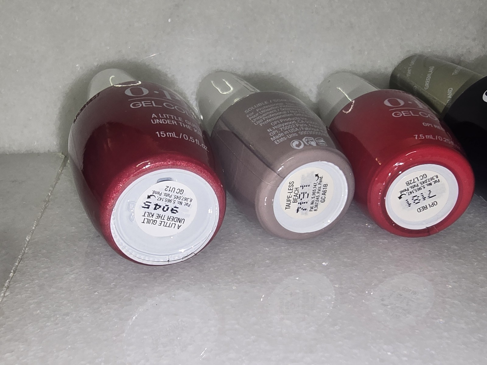 OPI GELCOLOR SET OF 7, OPI GELCOLOR Gel Nail Polish -Soak Off. SET OF 7