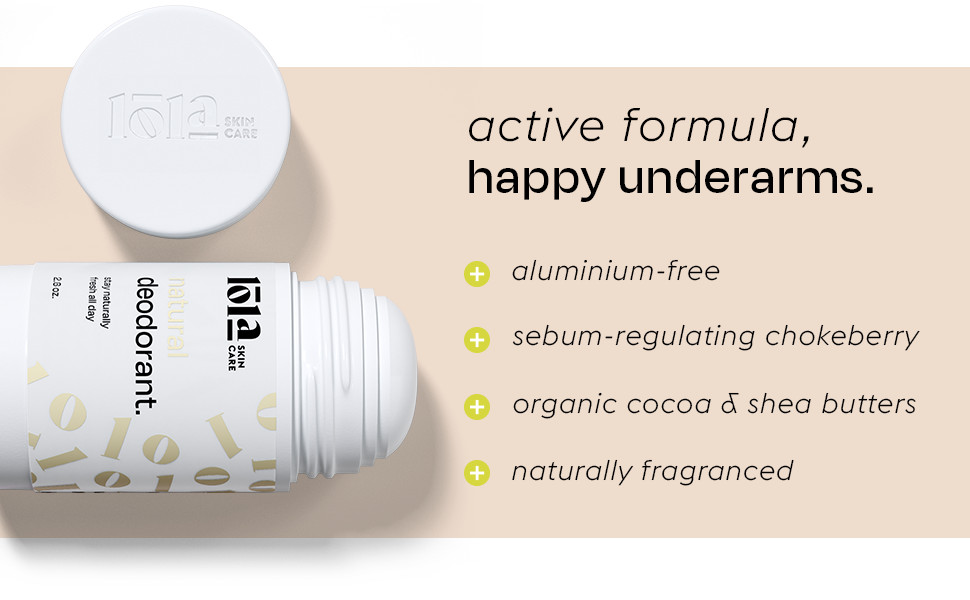 Lola Skincare Natural Deodorant Skin Friendly Ingredients – 2.6 oz, EXP 01/2025