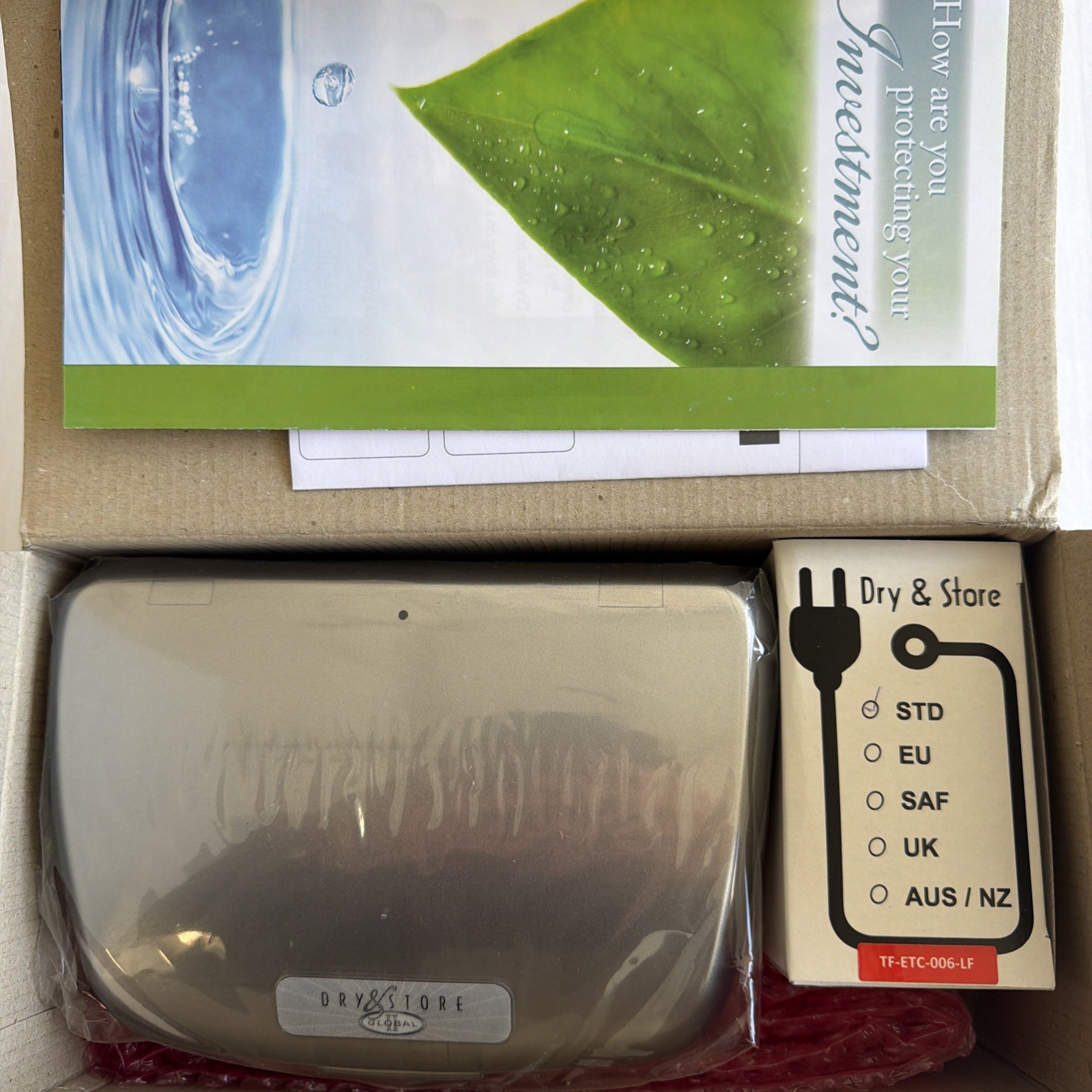 Dry & Store Global II Hearing Aid Conditioner Dryer DryBrik Box Cord NIB TRG-AA