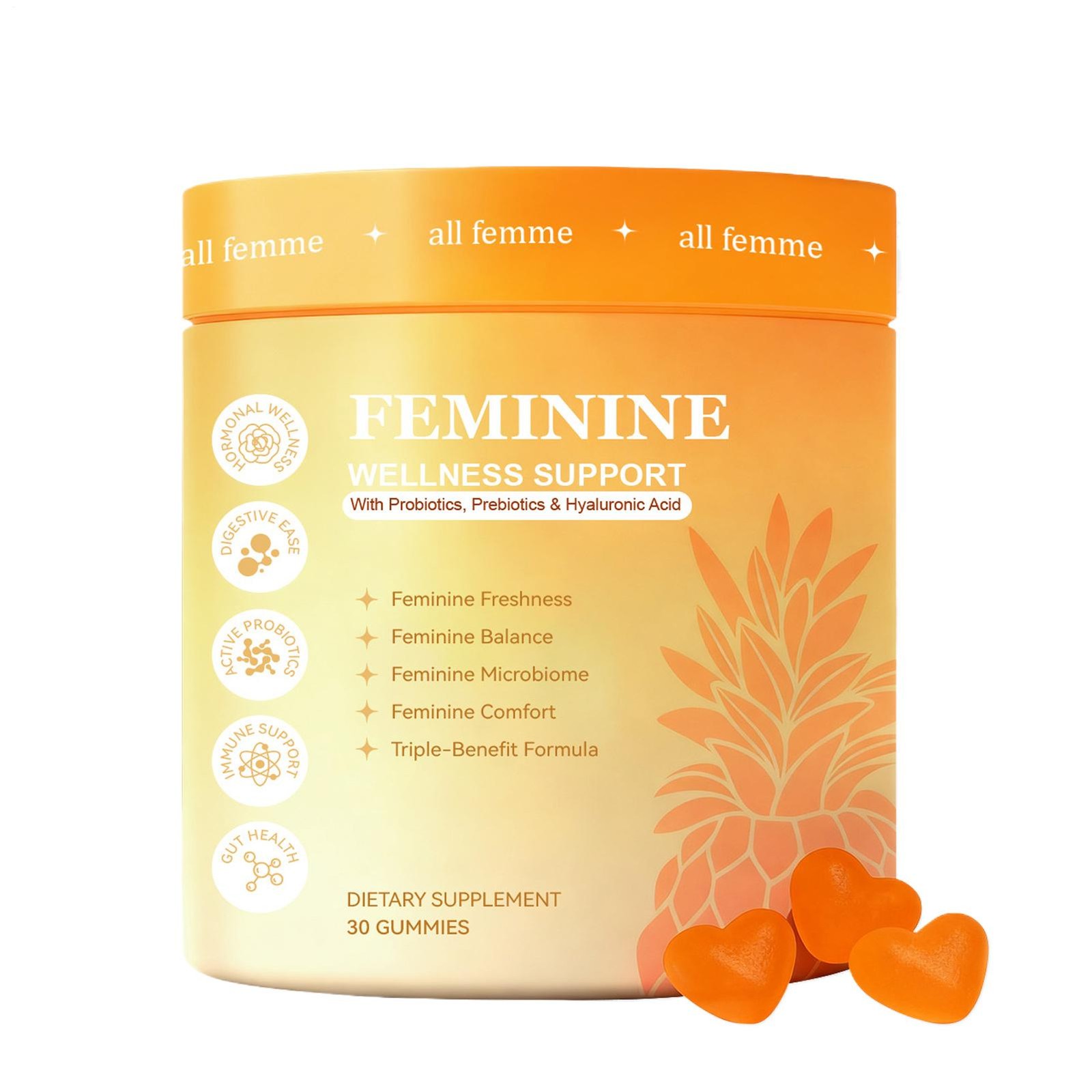 Flora Plus Gummies, Advanced Vaginal Support, Vaginal Health Gummies, Ph Bala…