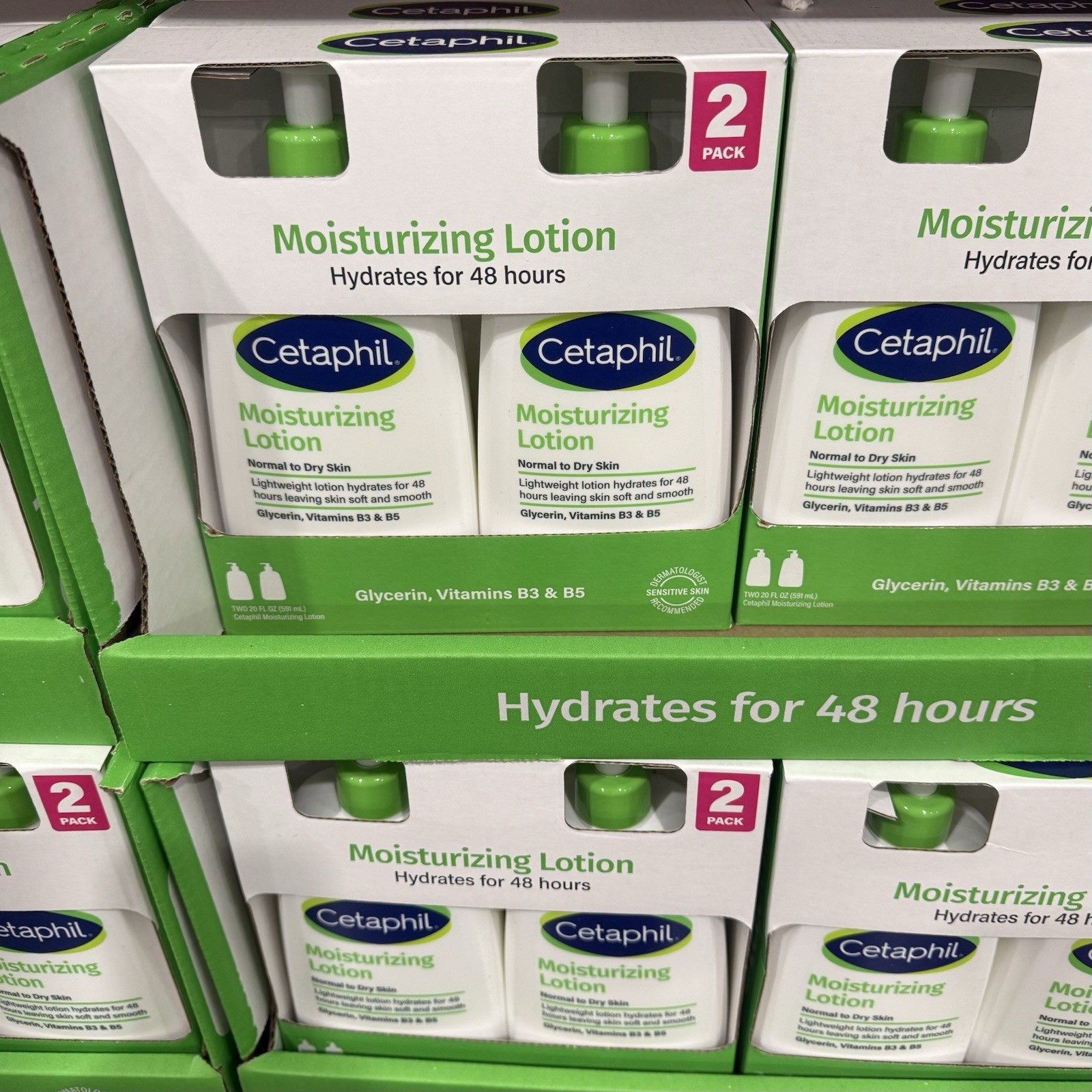 Cetaphil Moisturizing Lotion Fragrance-Free 2×20 fl oz Normal to Dry Skin