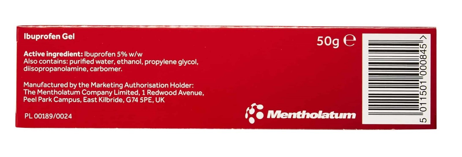 Ibuprofen Topical Gel 50G Rapid Pain Relief Back Rheumatic Muscular Exp 02/2027