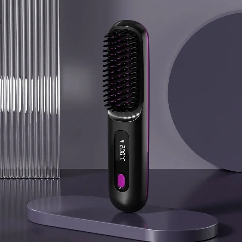 Hot Cordless Rechargeable Mini Hair Straightener – Go Brush Pro Numoya Wand