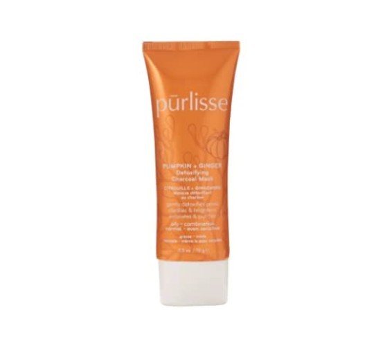Purlisse Pumpkin & Ginger Detox Charcoal Mask – Brightening, Soothing & Clari…