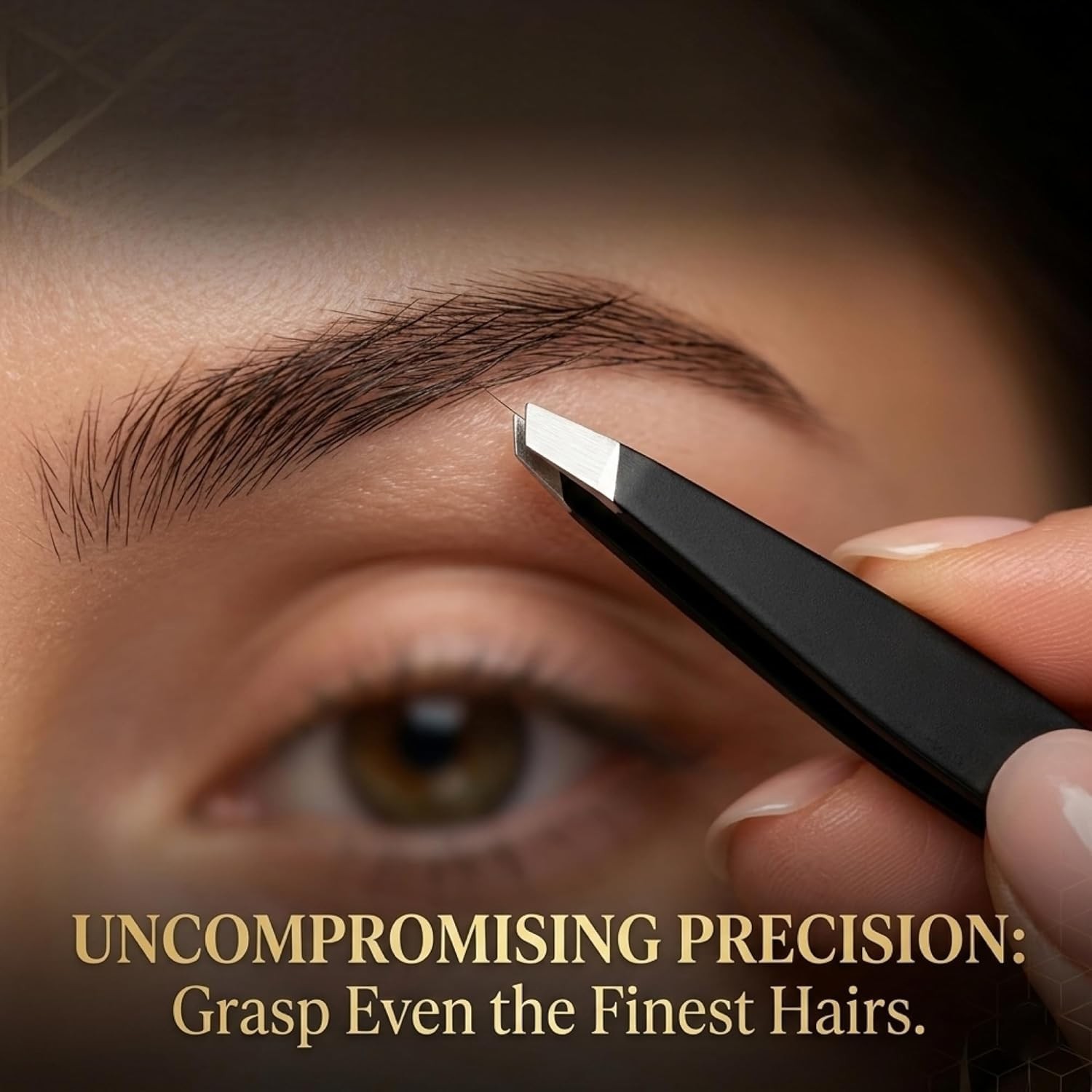 Professional Tweezers Set for Eyebrows Facial Hair Stainless Steel