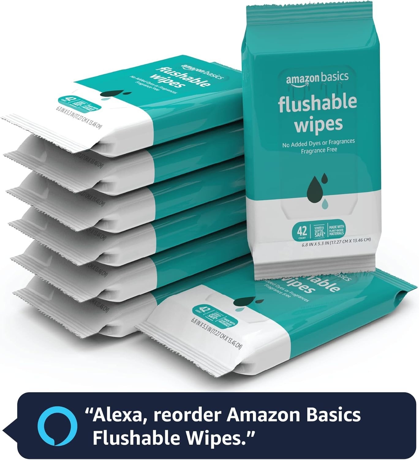 Flushable Adult Toilet Wipes – Fragrance-Free & Eco-Friendly, 336 Total Wipes