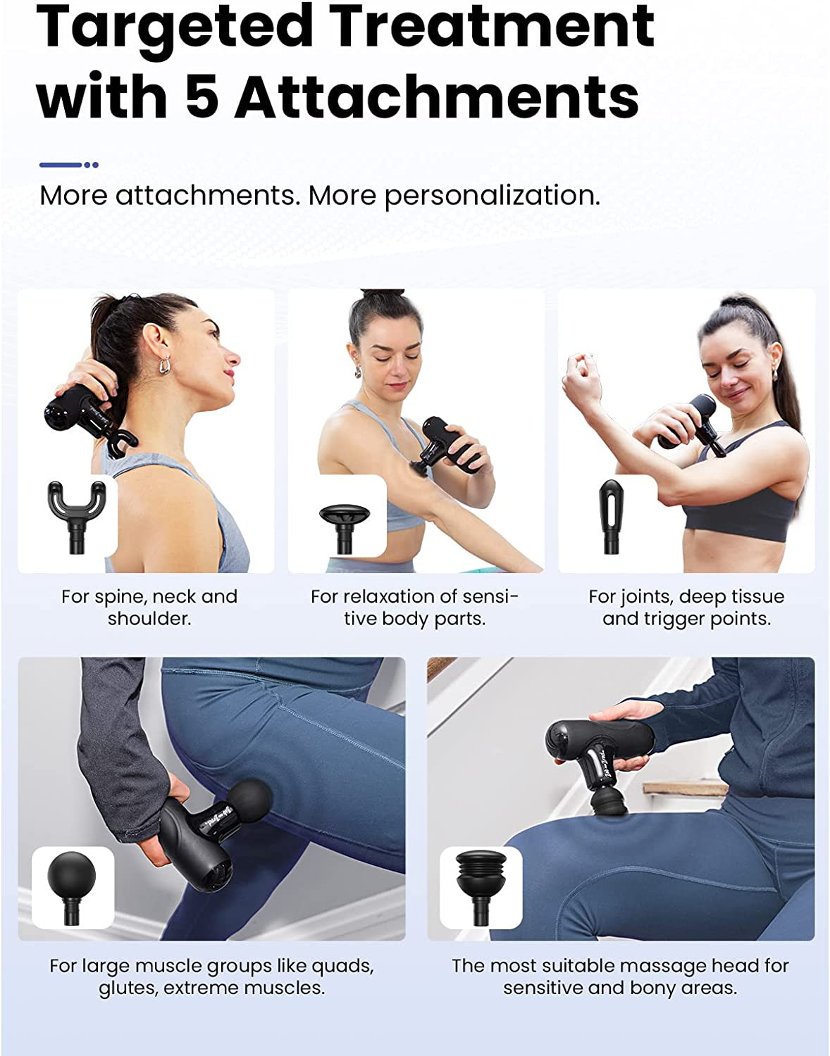 Bob and Brad Q2 Mini Massage Gun Muscle Massage Gun Deep Tissue For Pain Relief