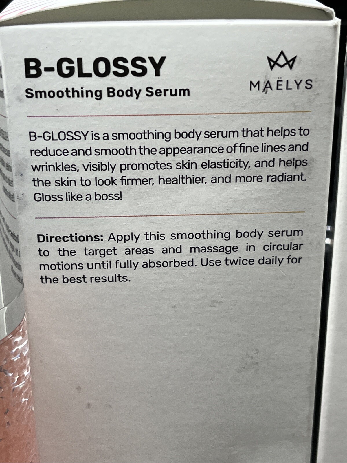 Maelys B-GLOSSY + B-GLOWY Body Serum 3.38oz. NEW 🔥 SALE 🔥