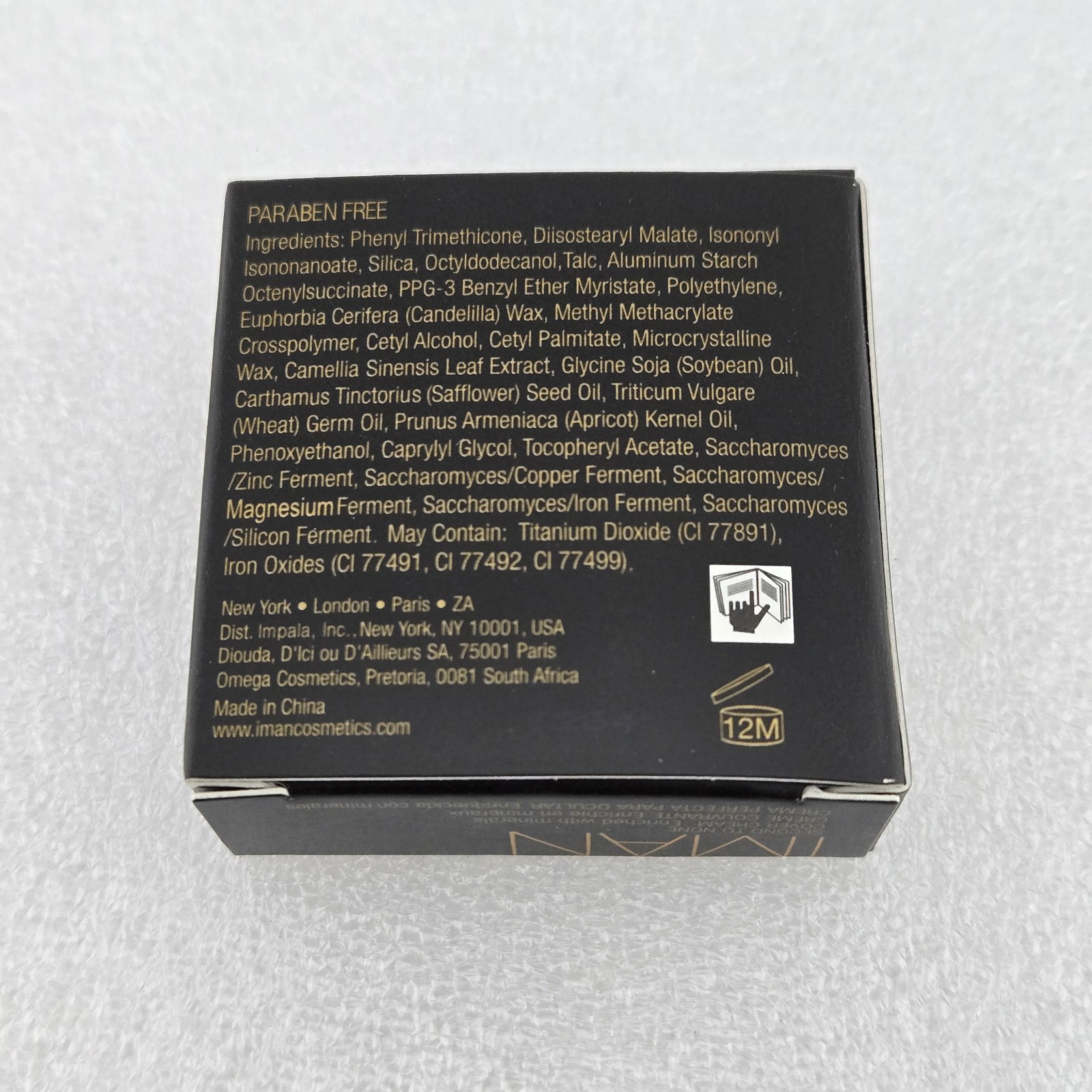 IMAN Second to None Cover Cream Concealer SAND MEDIUM 0.17 oz Enriched Mineral