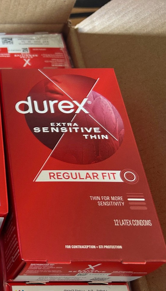 12x Durex EXtra Sensitive Thin Condoms regular fit latex EXP 6/2029 rubber New