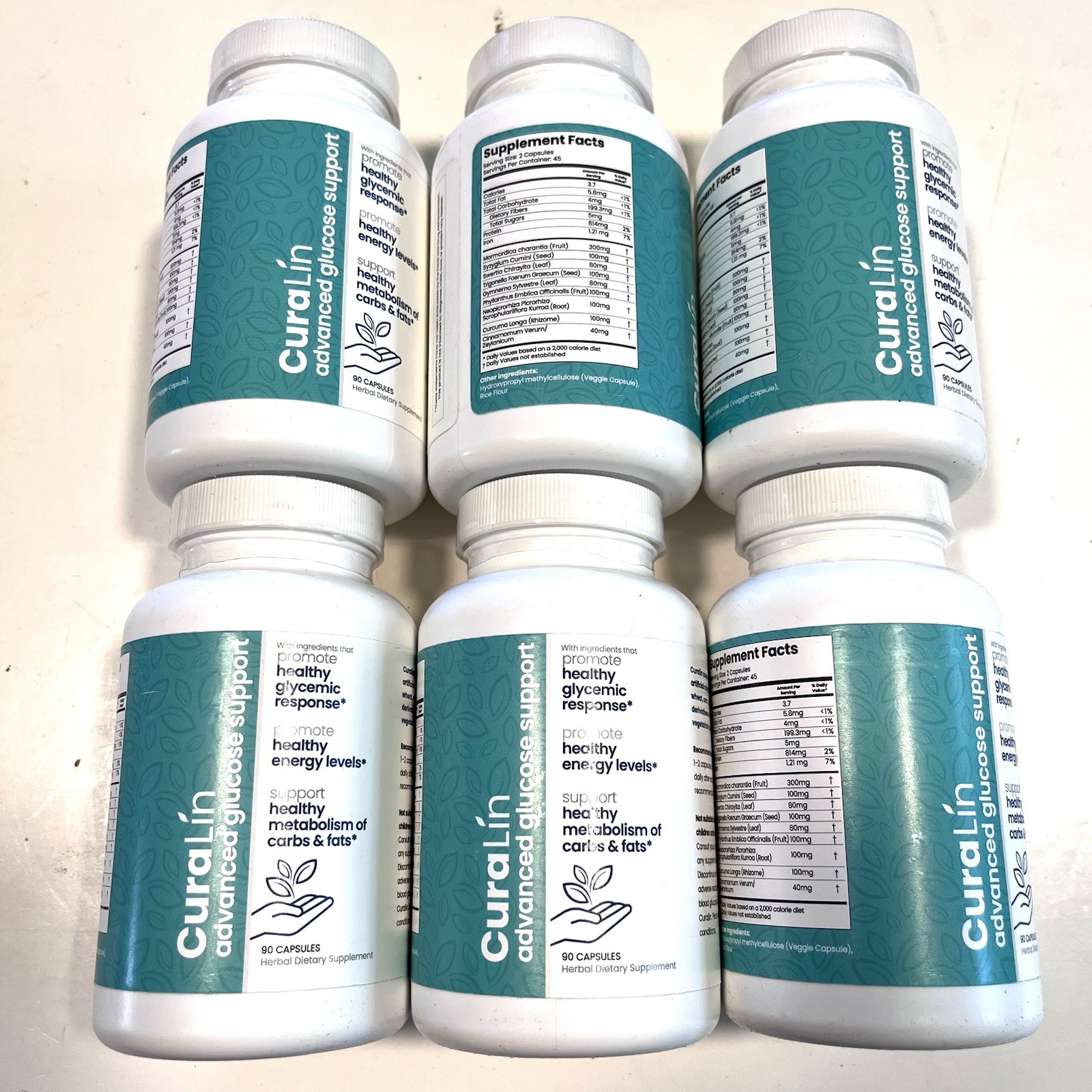 Curalife Blood Sugar Advanced Glucose Support 90 Capsules Lot Of 6 Read