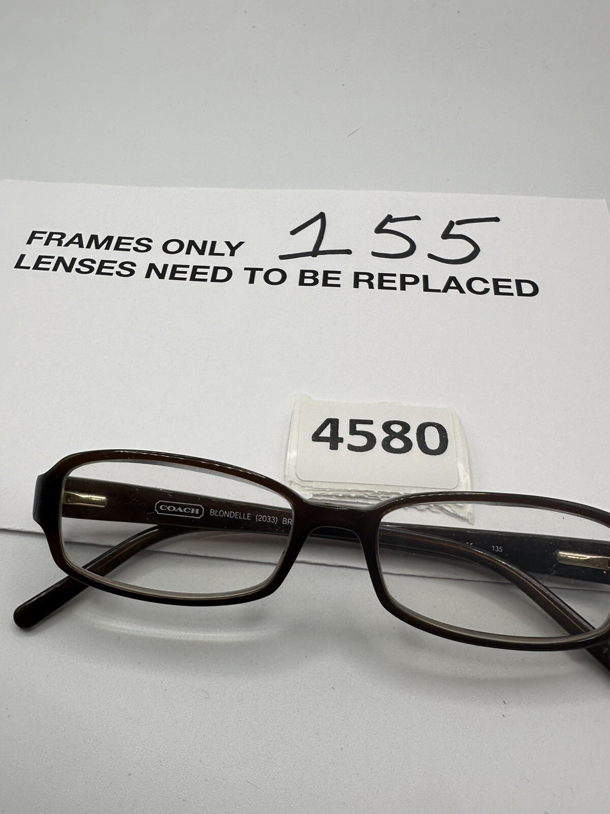 COACH BLONDELLE Eyeglasses Frame 49-16-135 2033 Brown Polish