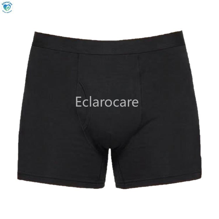 3Pcs Washable Incontinence Underwear for Men Leakproof Bladder Leakage Cotton