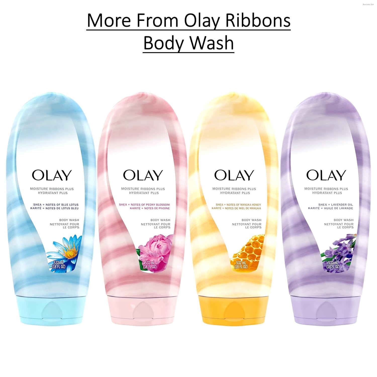 Olay Moisture Ribbons Plus Body Wash Shea Butter Manuka Honey Women