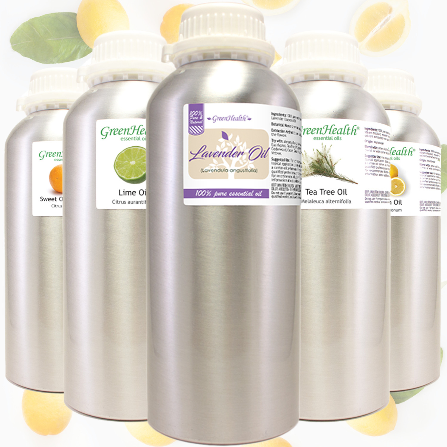 Bulk Essential Oil 16-32 fl oz Aluminum Bottle, All Natural Uncut, 50+ Oils