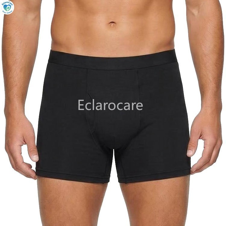 3Pcs Washable Incontinence Underwear for Men Leakproof Bladder Leakage Cotton