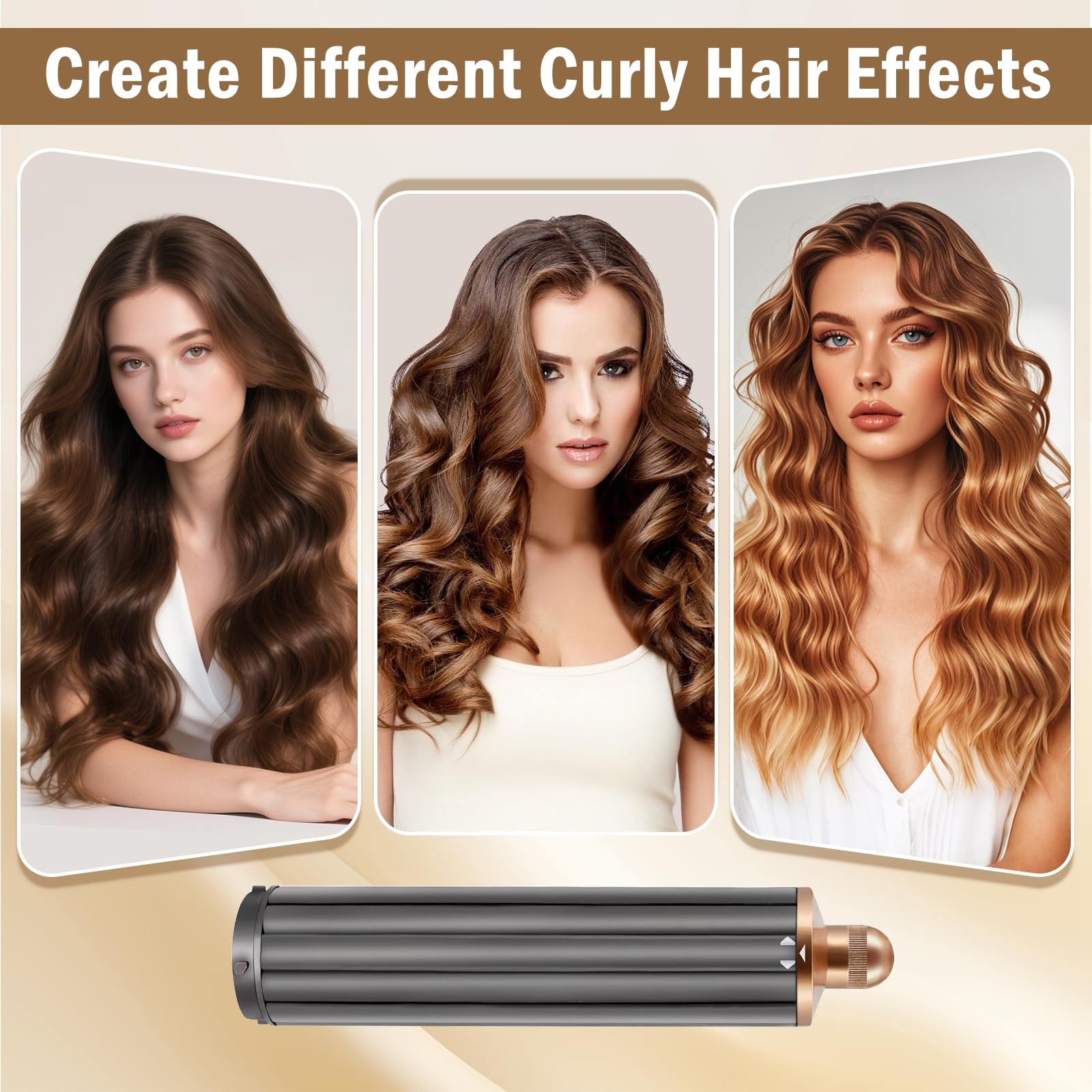 40MM 1.6in Long Hair Curling Barrels Attachment for Dyson Airwrap HS01 HS05 H…