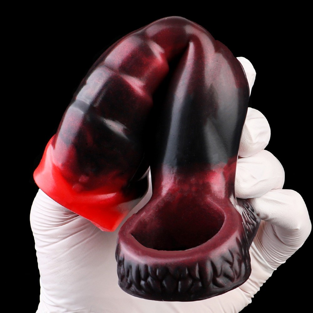 Male Fantasy Monster Cock Extension Sleeve Silicone Enlarger Enhancer Sheath