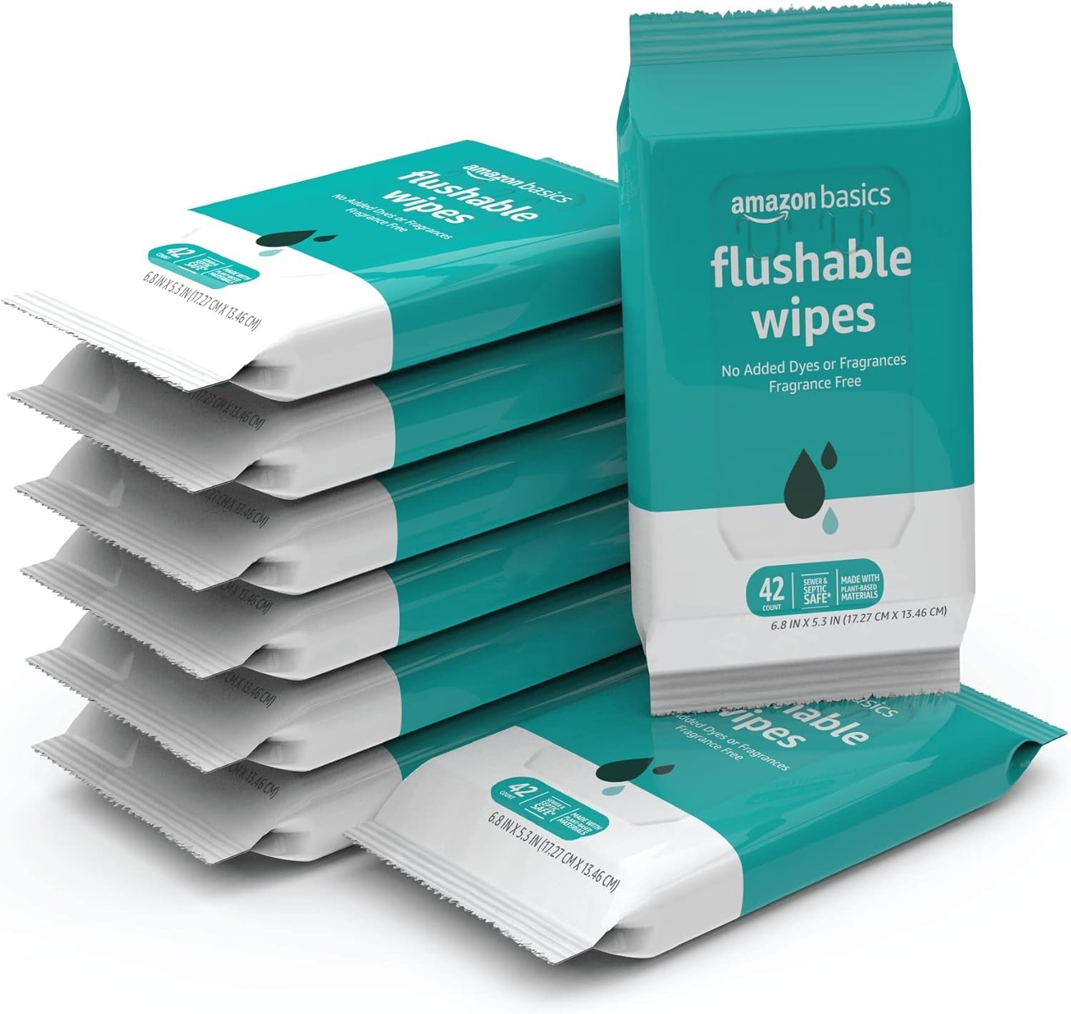 Flushable Adult Toilet Wipes – Fragrance-Free & Eco-Friendly, 336 Total Wipes