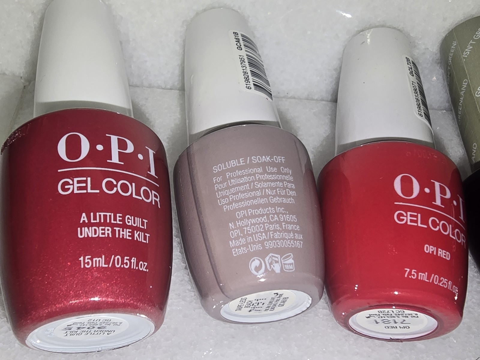 OPI GELCOLOR SET OF 7, OPI GELCOLOR Gel Nail Polish -Soak Off. SET OF 7