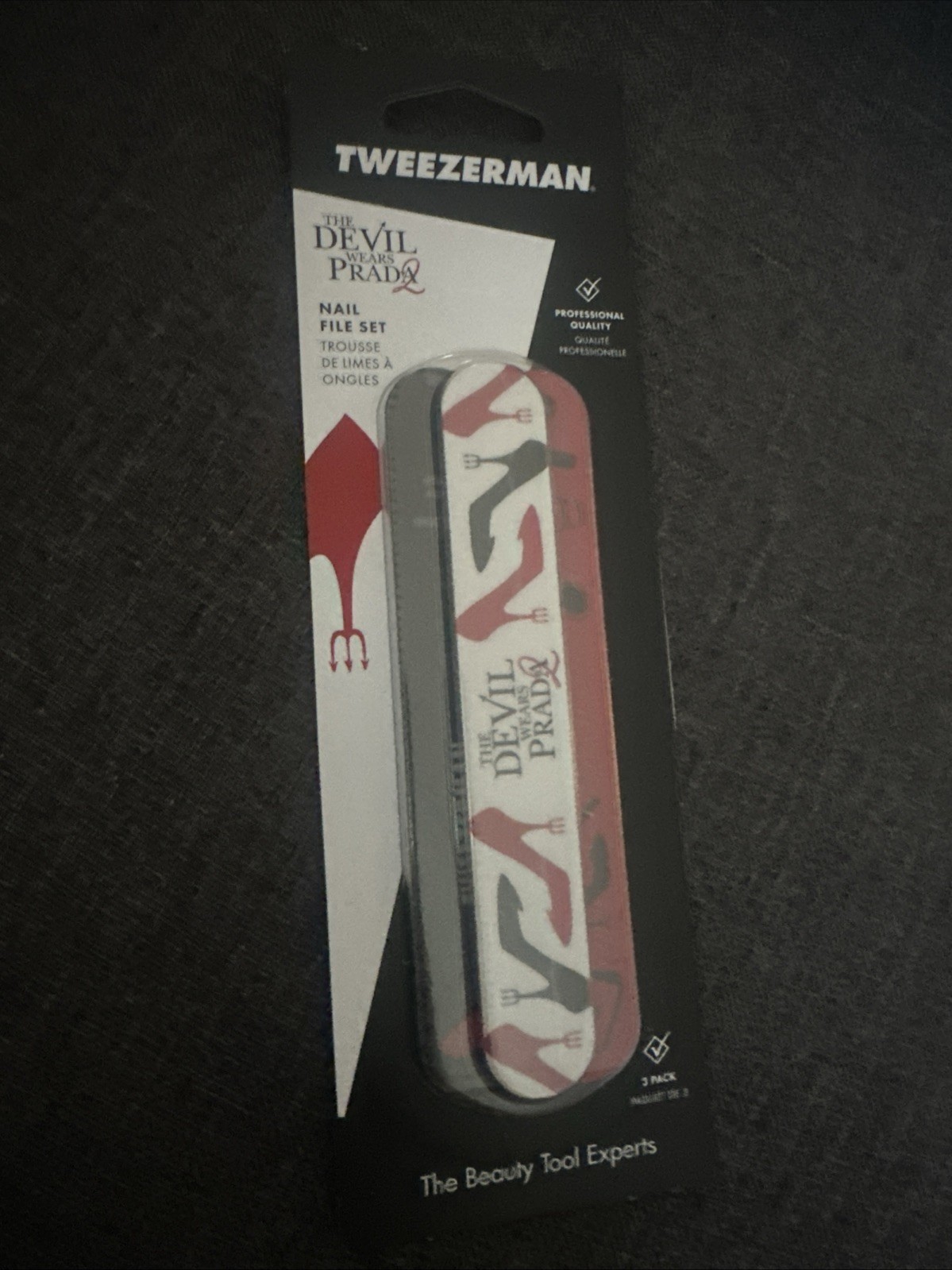 Tweezerman Devil Wears Prada Nail File Set New