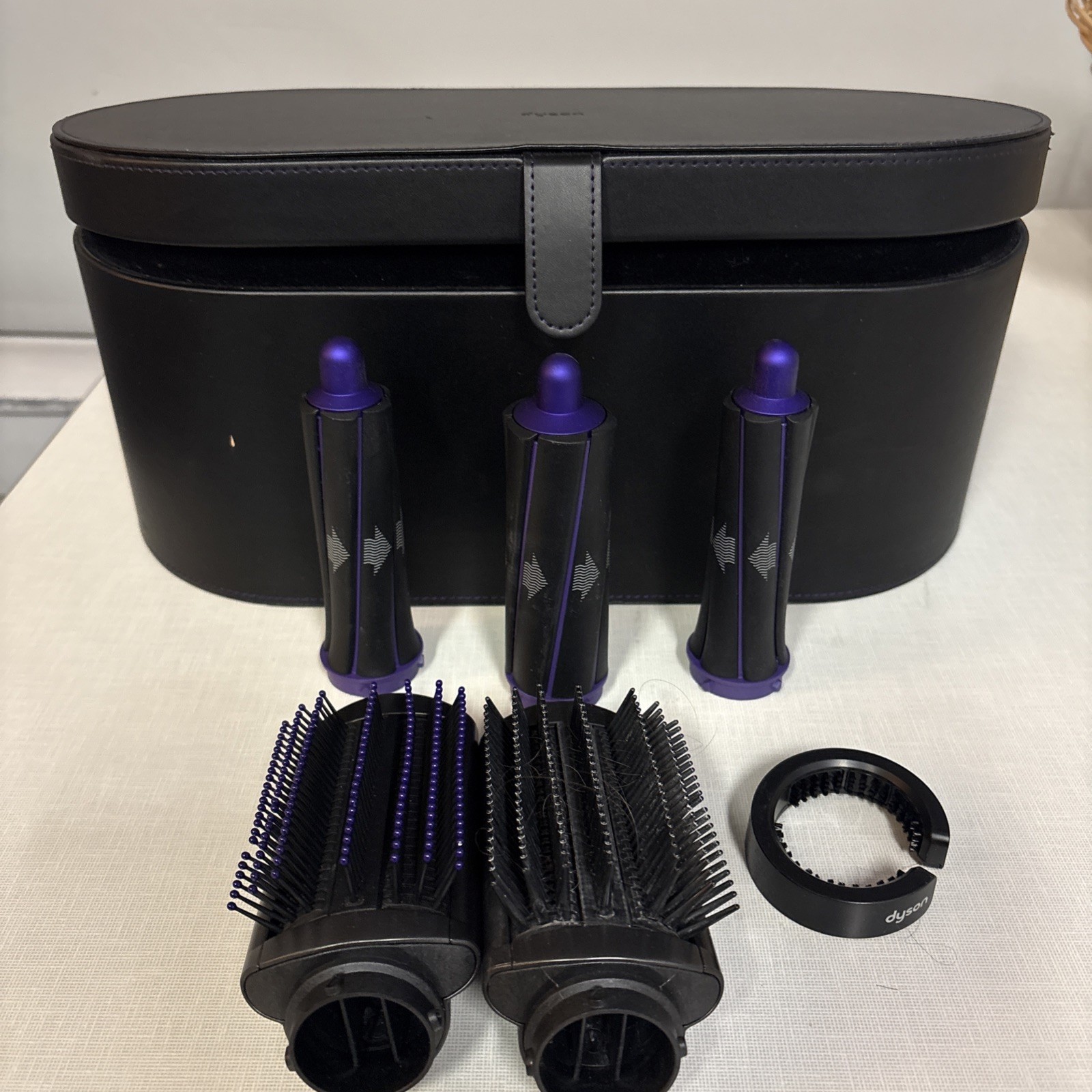 Dyson Airwrap Attachments & Box Only…See Pictures Purple Black Case manual