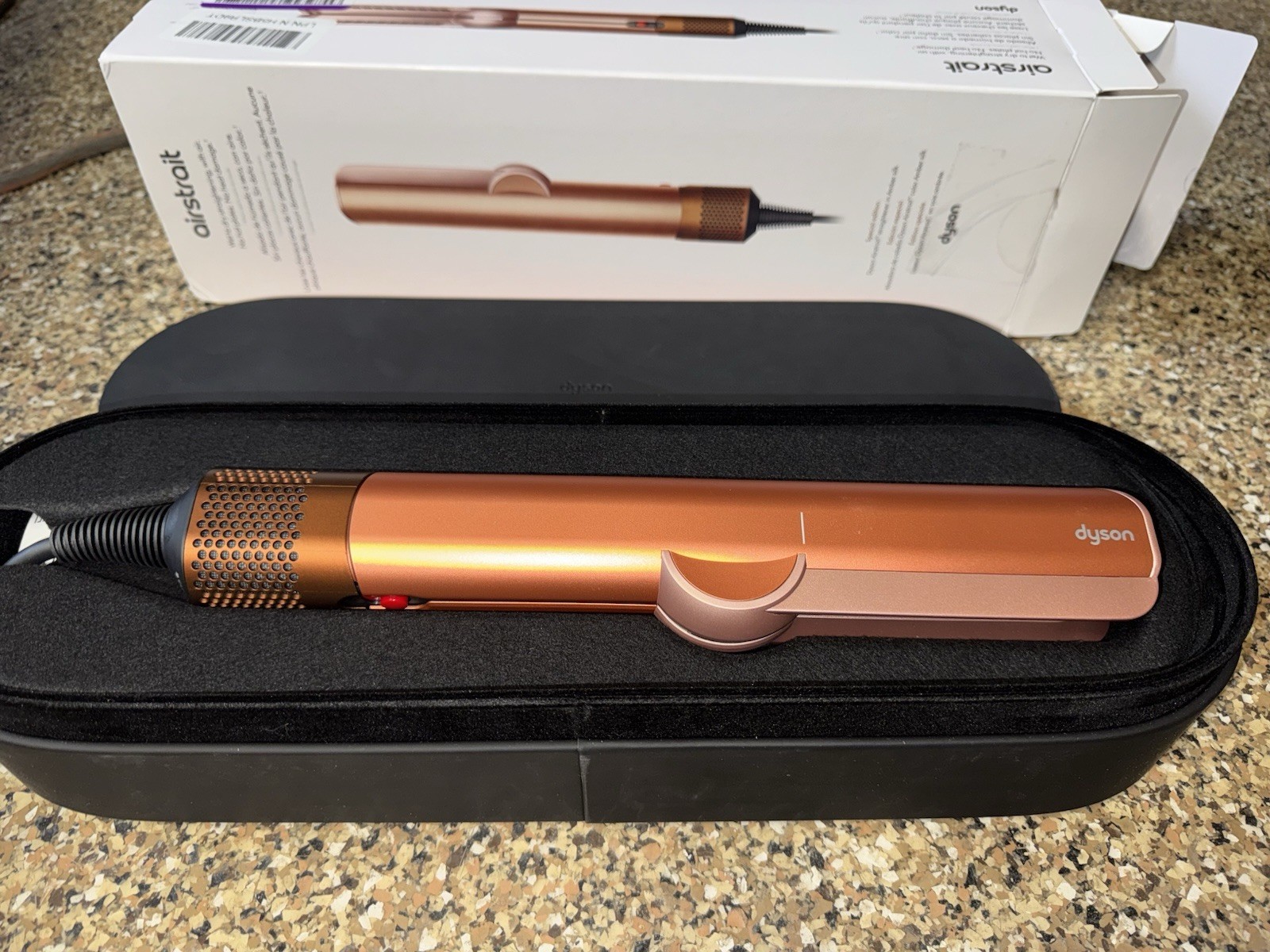 Dyson Airstrait Wet & Dry Straightener Amber Silk No Heat Damage No Hot Plates