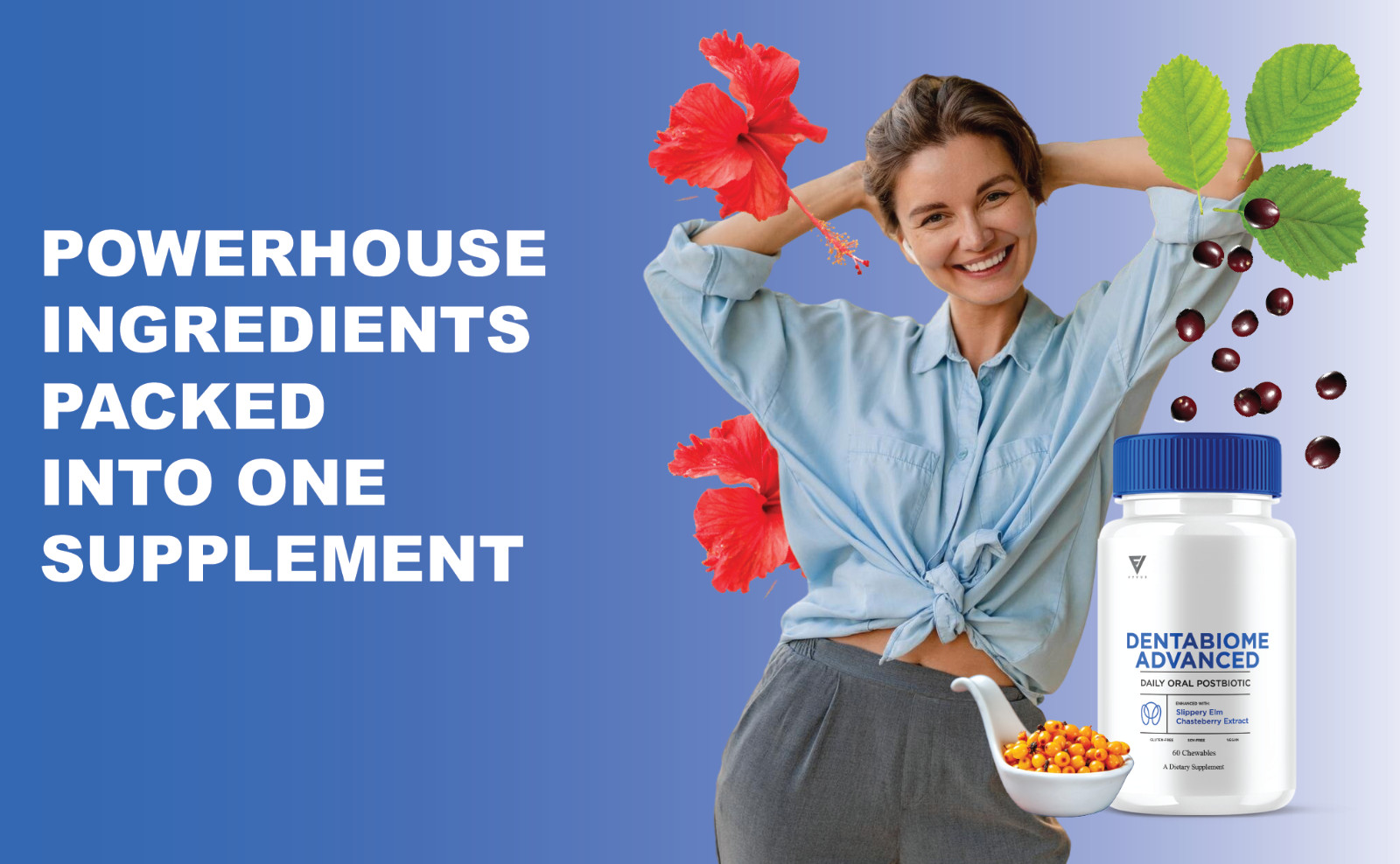 Dentabiome Advanced, Denta Biome Daily Support Formula (60 Chewables)