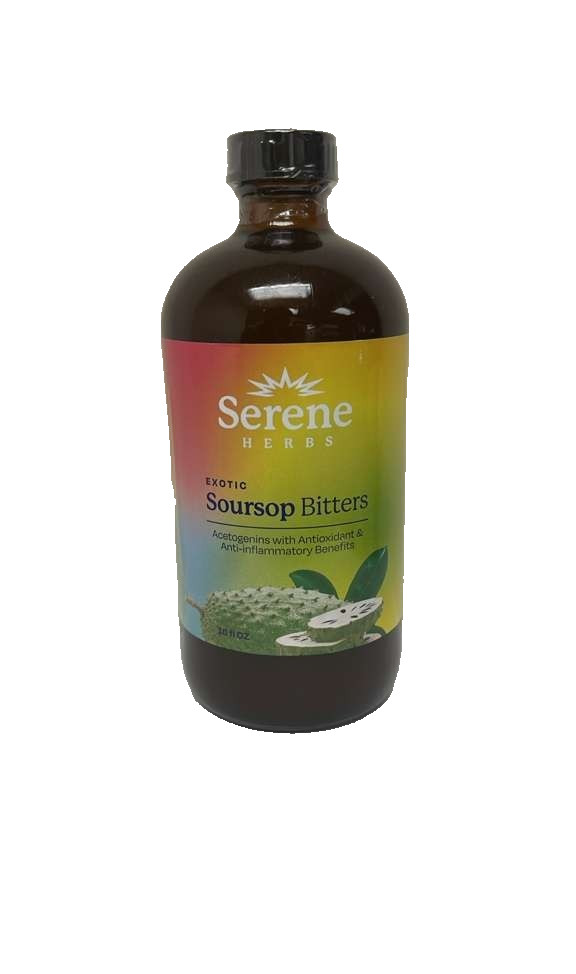 Soursop Bitters, 100% Pure Natural Organic Detox Herb 16 oz