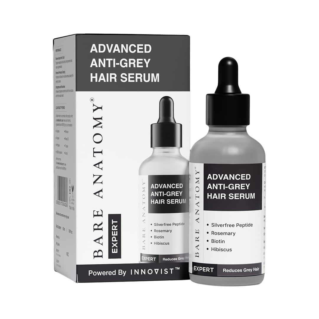 Advanced Anti-Grey Serum | Reduces Hair Greying | Silverfree Peptide+Biotin 50Ml