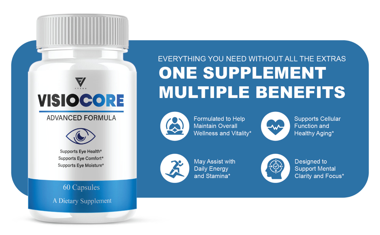 VisioCore Advanced Formula, Visio Core Eye Care Support (60 Capsules)