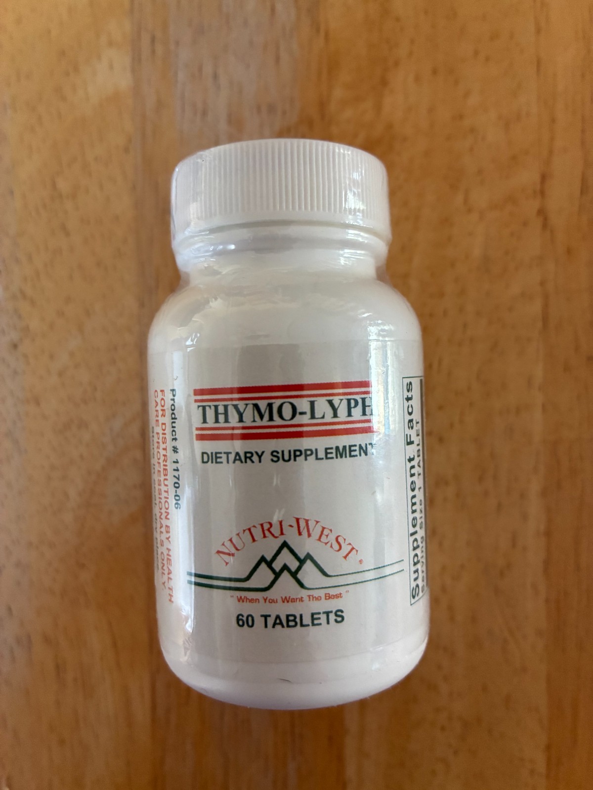 Nutri West THYMO-LYPH 60 Tablets Thymus Support Supplements