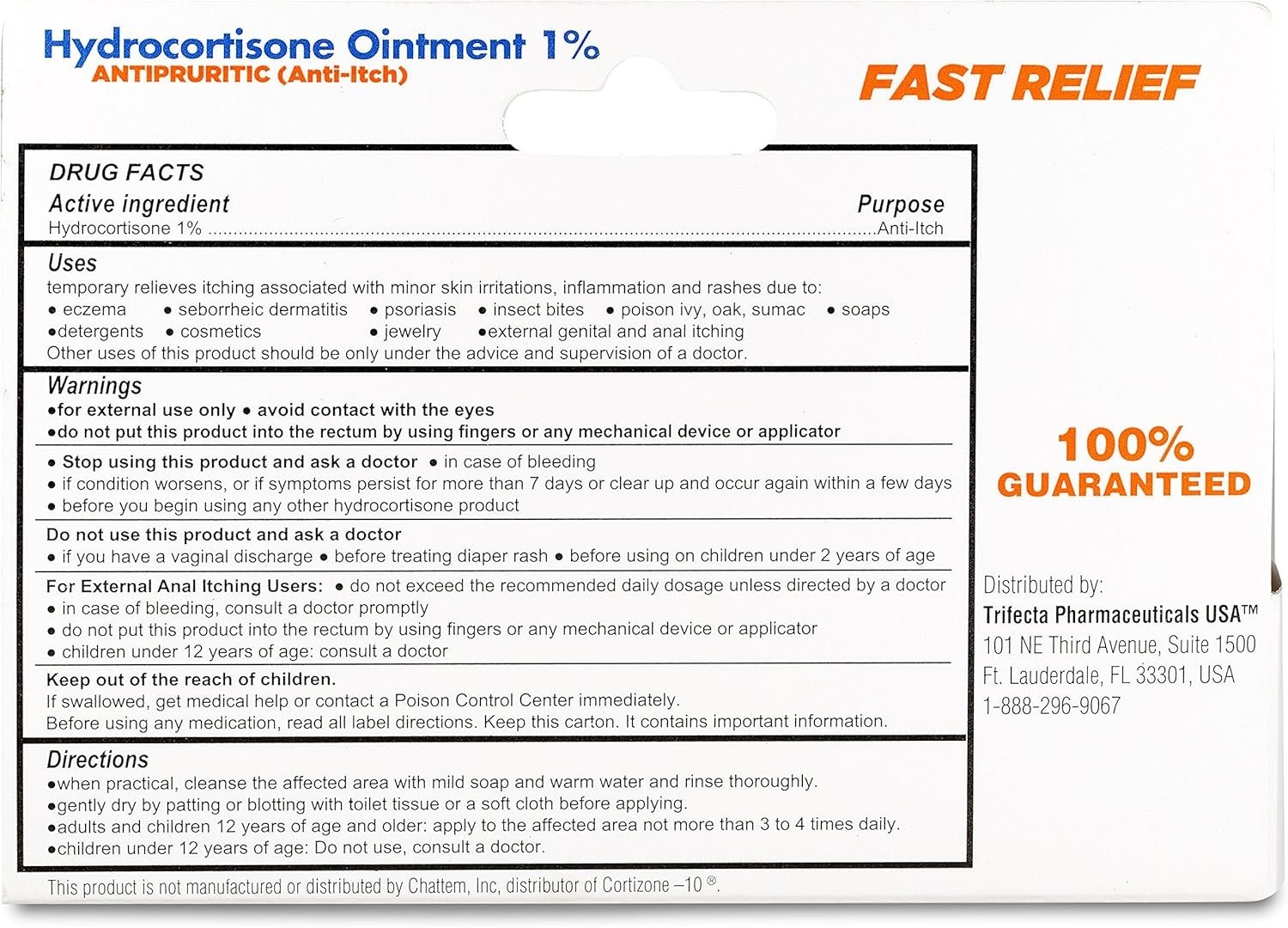 3 pack of Hydrocortisone Ointment 1% 1oz Maximum Strength Anti-Itch