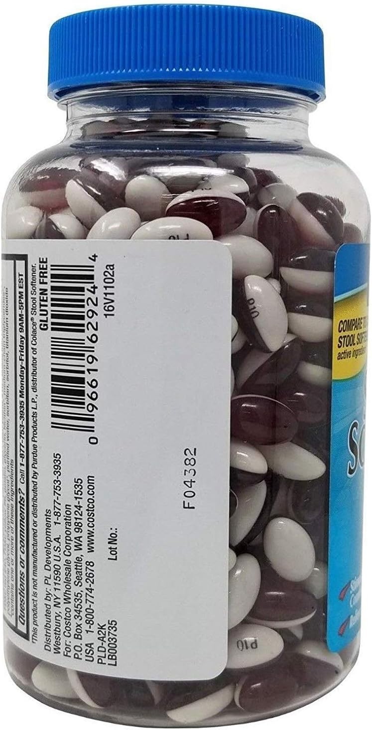 Signature 100 Mg Stool Softener – 1200 Softgels Pack for Gentle Relief