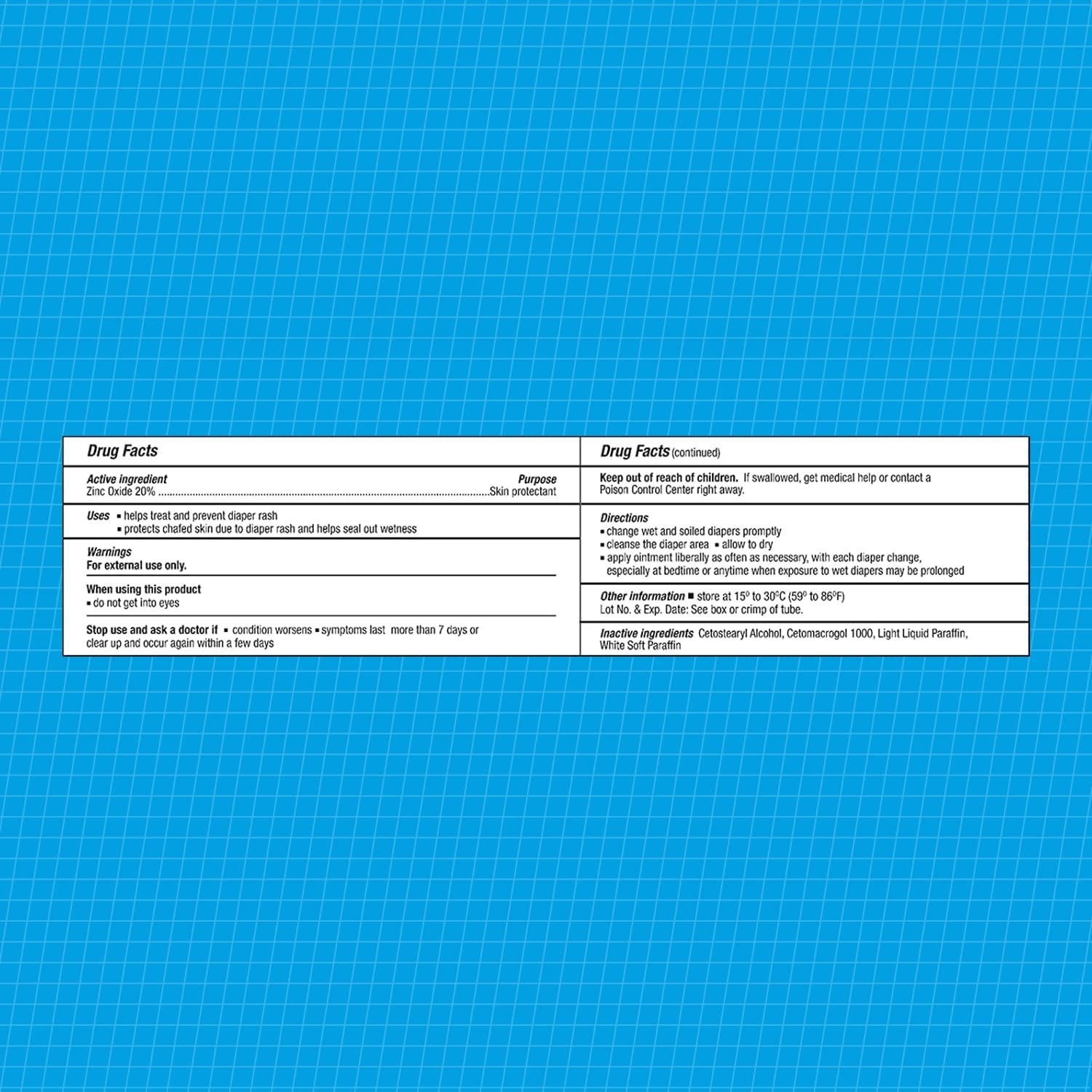 3 Pack CareAll Zinc Oxide 20% Ointment – 2 oz. Skin Protectant Diaper Rash Care.