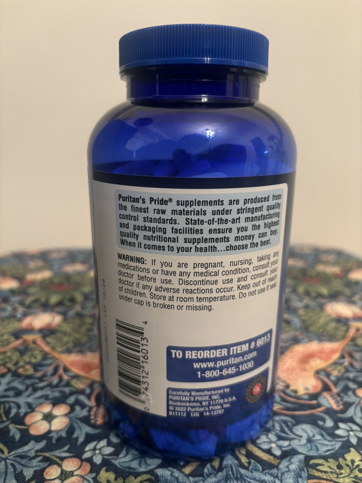 Puritan’s Pride L-Lysine 1000 mg – 250 Caplets – FREE SHIPPING