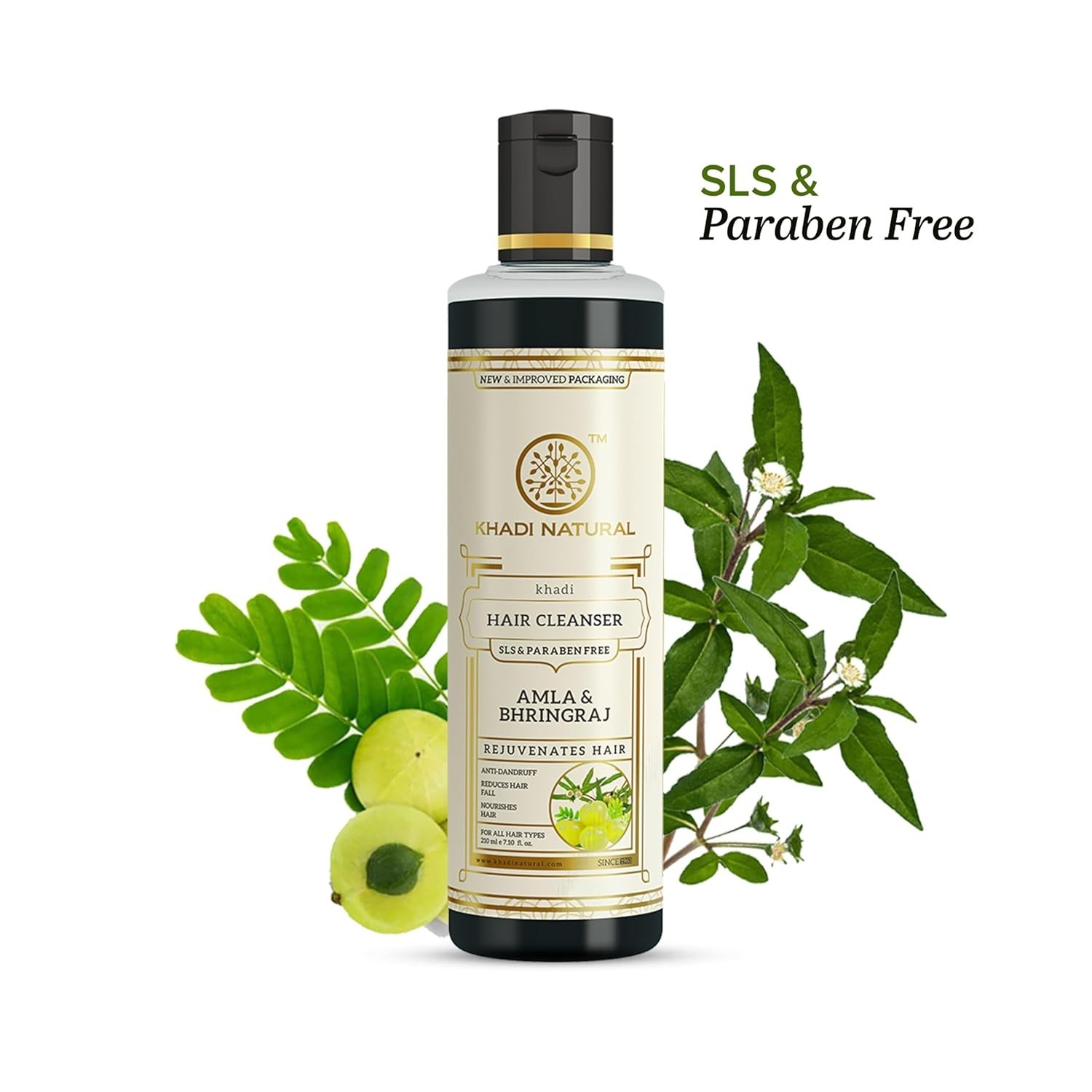 Khadi Natural Amla & Bhringraj Hair Cleanser – 210ml