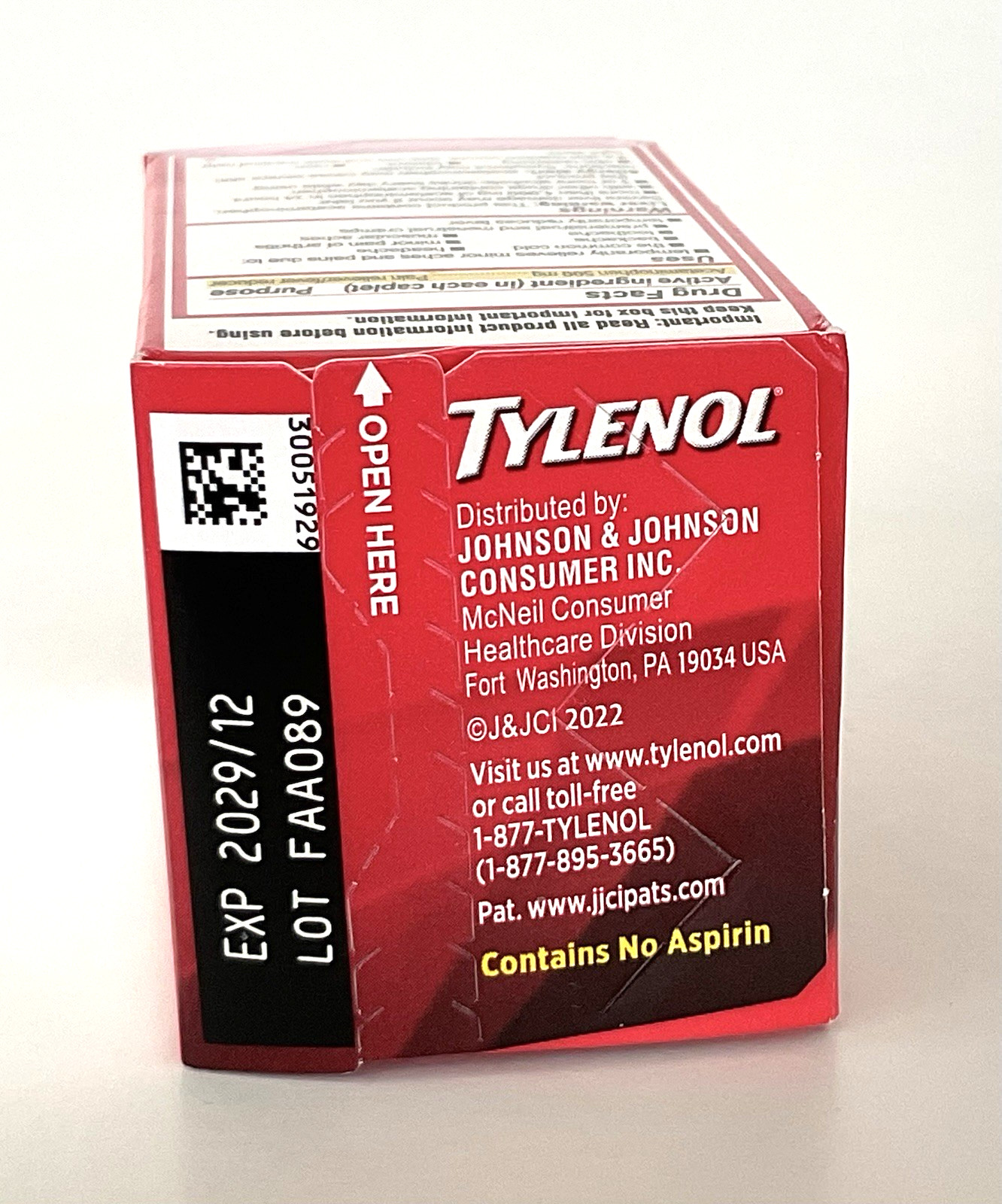 TYLENOL Extra Strength Acetaminophen 500 mg Caplets 24 ct EXP 12/2029