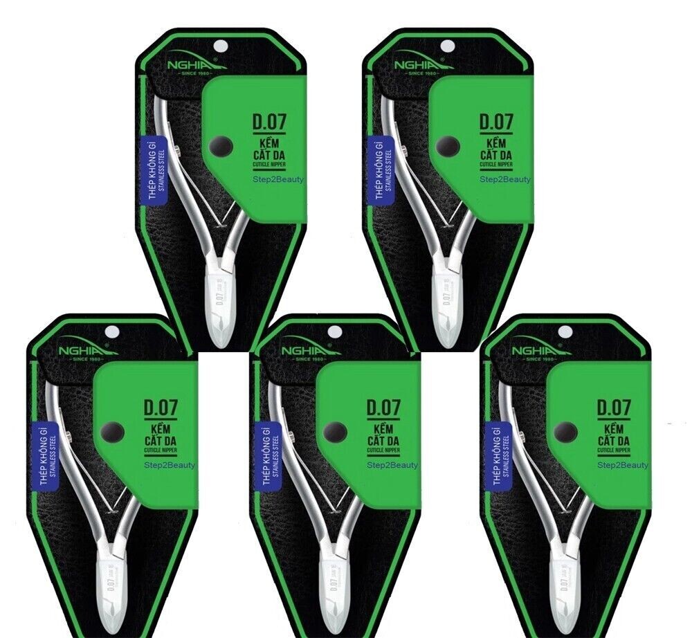 Nghia – Stainless Steel Cuticle Nipper D-07 Jaw 14 ( Pack of 5)