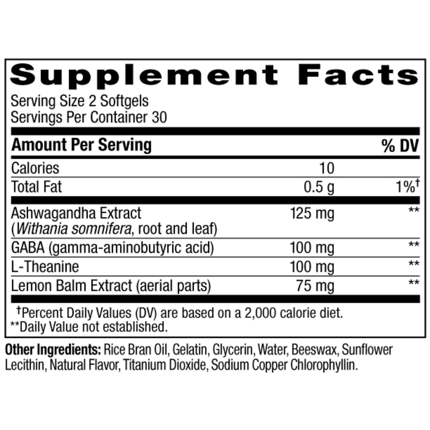 OLLY Ultra Strength Goodbye Stress Softgels, GABA, Ashwagandha, LTheanine and…